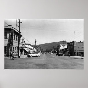 Poster Heppner, photographie de vue de rue principale de