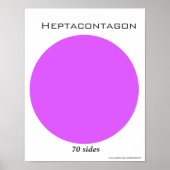Poster Heptacontagon en Polygone (Devant)