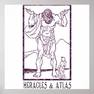 Poster Heracles et atlas