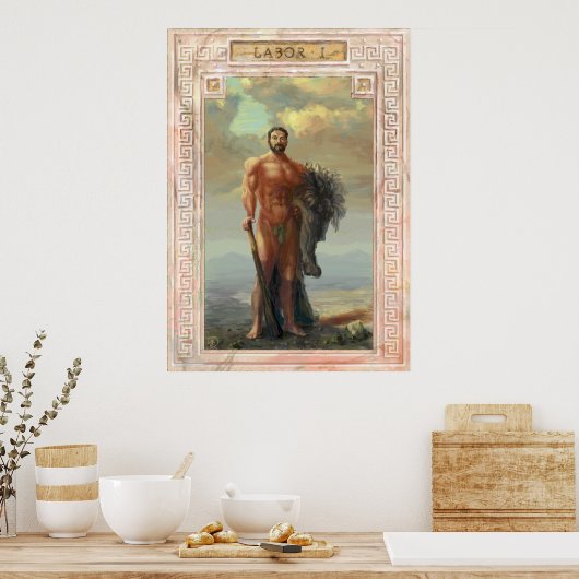 Poster Héraclès (Le Travail I) (Cuisine)