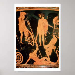 Poster Hérakés et héros grecs, détail d'un grenier