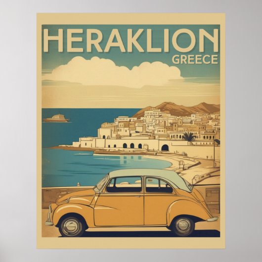 Poster Héraklion, Iraklio. vocation grèce (Devant)
