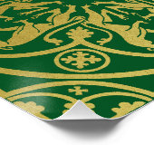 Poster Herald de la Renaissance médiévale Lion Leopard Me (Coin)