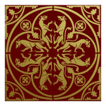 Herald de la Renaissance médiévale Lion Leopard Me