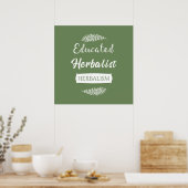 Poster Herbaliste instruit (Cuisine)