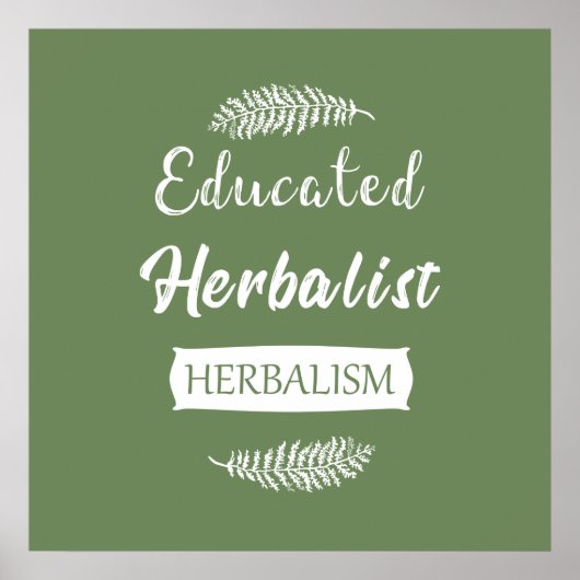 Poster Herbaliste instruit (Devant)
