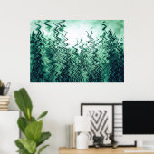 Poster Herbe Abstraite verte (Bureau à domicile)