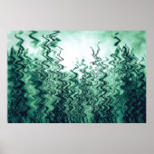 Poster Herbe Abstraite verte (Devant)