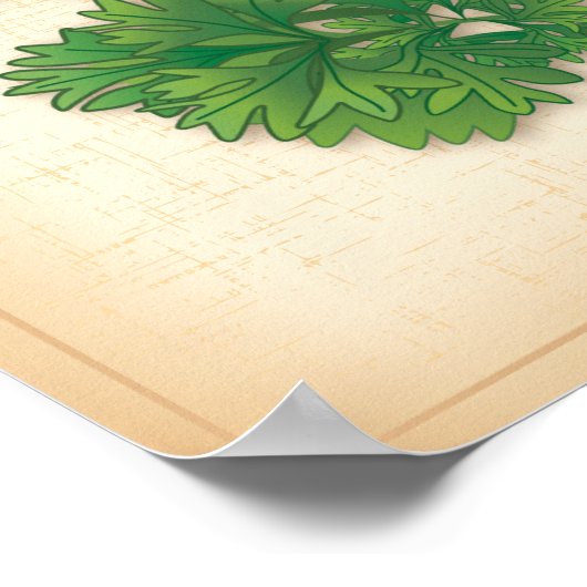Poster Herbe de persil (Coin)