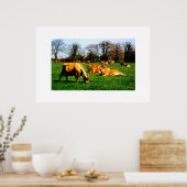 POSTER HERBE DE VACHES JERSEY (Cuisine)