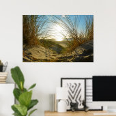 Poster Herbe des dunes et mer  - (Bureau à domicile)