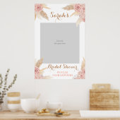 Poster Herbe des Pampas RosePanneau de fond pour photos d (Cuisine)