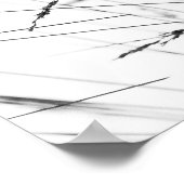 Poster Herbe D'Hiver En Neige (Coin)