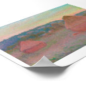 POSTER "HERBE, FIN DE JOUR, AUTOMNE, MONET (Coin)