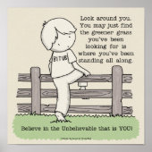 Poster Herbe plus verte (Devant)