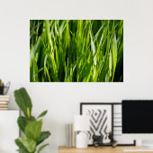 Poster Herbe verte (Bureau à domicile)