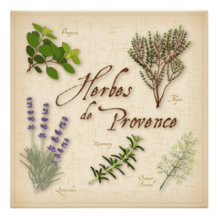 Poster Herbes de Provence Perfect Poster