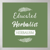 Poster herboriste instruit (Devant)