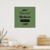 Poster Herboriste instruit (Cuisine)