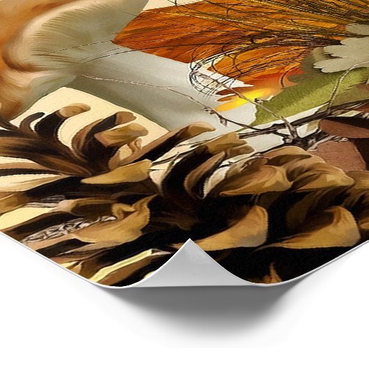 Poster Herbsttiere (Coin)