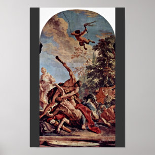 Poster Hercule dans la lutte contre les centaures Ness