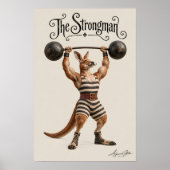 Poster Hercule de cirque kangourou (Devant)