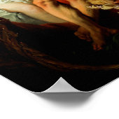 Poster Hercules et Omphale par François Boucher (Coin)