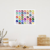Poster Herd coloré (Cuisine)
