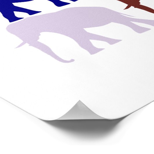 Poster Herd coloré non encadré (Coin)