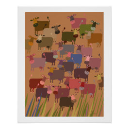 poster herd of cows perfect poster