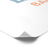 Poster Here Comes The Son Boy Baby Shower Welcome Sign (Coin)