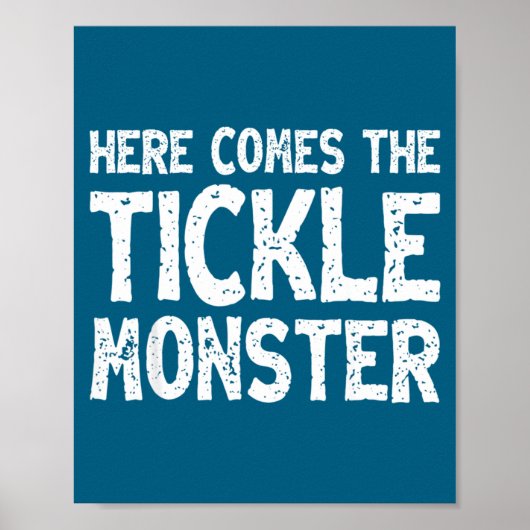 Poster Here Comes The Tickle Monster Funny Tickling Laugh (Devant)