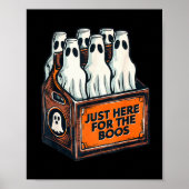 Poster Here For The Boos Halloween 6 Pack Booze Ghost Bee (Devant)