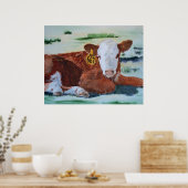Poster Hereford Calf (Cuisine)