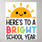 Poster Here's to a Bright School Year (Devant)
