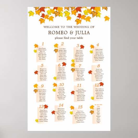 Poster herfstweddenschappen (Voorkant)