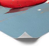 Poster Hérisson appréciant un morceau de pastèque (Coin)