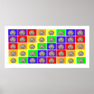Poster Hérisson arc-en-ciel