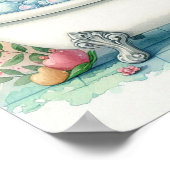 Poster Hérisson au bain moussant (Coin)