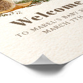 Poster Hérisson Baby shower des bois de champignon de pap (Coin)