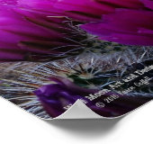 Poster Hérisson Cactus Fleurs magenta Arizona Sud-ouest (Coin)