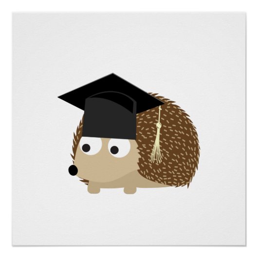 Poster Hérisson de diplôme (Devant)