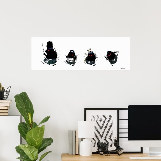 Poster Hérisson des Highlands (Bureau à domicile)