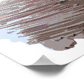 Poster Hérisson effet aquarelle (Coin)