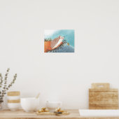 Poster Hérisson et premiers flocons de neige (Cuisine)