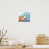 Poster Hérisson et premiers flocons de neige (Cuisine)