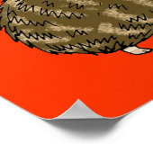 Poster Hérisson mignon (Coin)