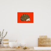 Poster Hérisson mignon (Cuisine)