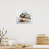 Poster Hérisson pour bébé mignon personnalisable (Cuisine)