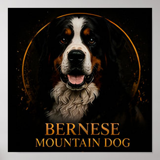Poster Héritage alpin du chien de montagne bernois